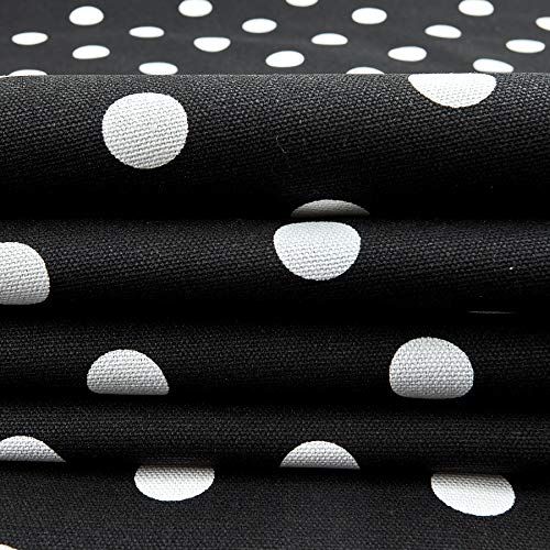 Premier Prints Black/White Polka Dot, Yard