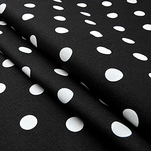 Premier Prints Black/White Polka Dot, Yard