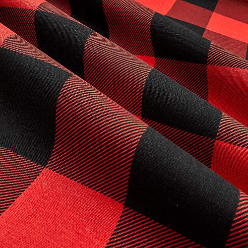 Premier Prints Buffalo Check Fabric, Red/Black, Fabric By The Yard