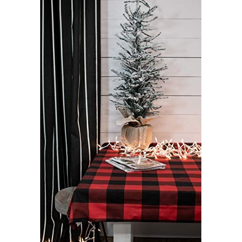 Premier Prints Buffalo Check Fabric, Red/Black, Fabric By The Yard