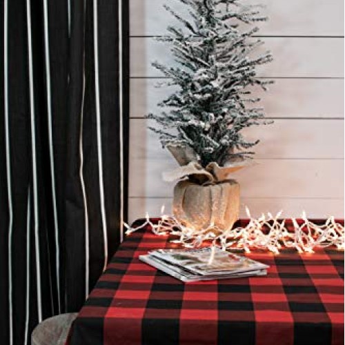 Premier Prints Buffalo Check Fabric, Red/Black, Fabric By The Yard