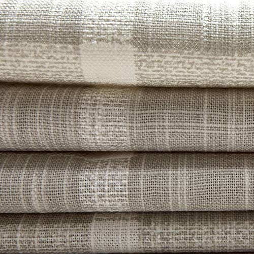 Premier Prints Modern Farmhouse Abbot Windowpane Slub Canvas Frenc...