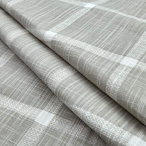 Premier Prints Modern Farmhouse Abbot Windowpane Slub Canvas Frenc...