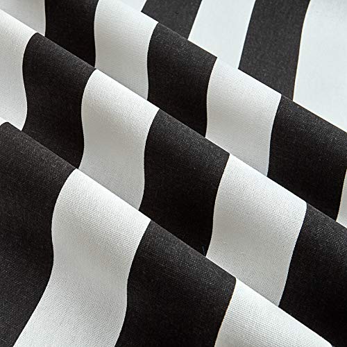Premier Prints Stripe Black/White Fabric by The Yard