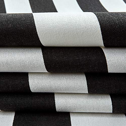 Premier Prints Stripe Black/White Fabric by The Yard