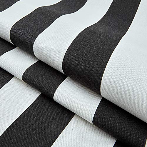 Premier Prints Stripe Black/White Fabric by The Yard