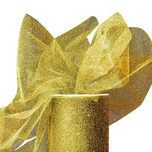 Sparkling Tulle Ribbon Rolls - 25 Yards - 6 Inches Wide SPARKLING...