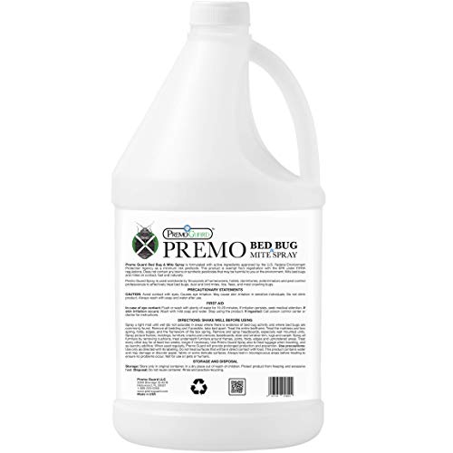 Bed Bug & Mite Killer Spray By Premo Guard 128 oz – Fast 100% Kill...