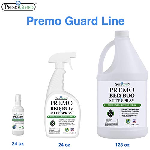Bed Bug & Mite Killer Spray By Premo Guard 128 oz – Fast 100% Kill...