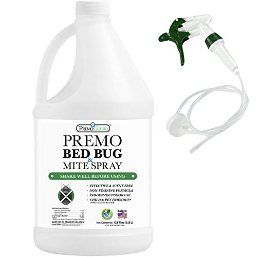 Bed Bug & Mite Killer Spray By Premo Guard 128 oz – Fast 100% Kill...