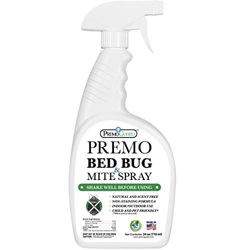 Premo Guard Bed Bug & Mite Spray – 24 oz – Fast Acting – Stain & S...