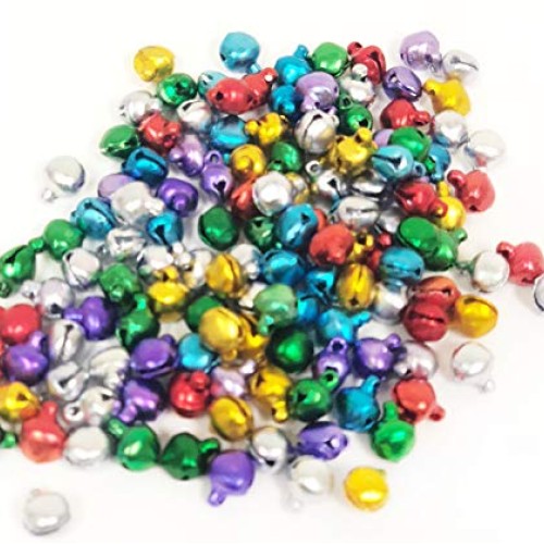 6 mm Bright Jewel Aluminum Jingle Bells, Pack 144