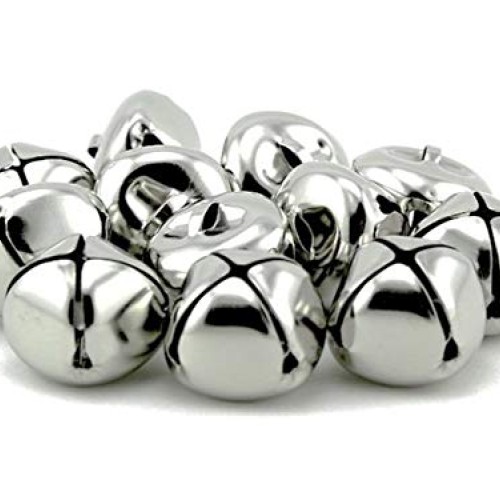 Pack of 100 pcs 1 Inch Christmas Jingle Bells for Holiday Decorati...