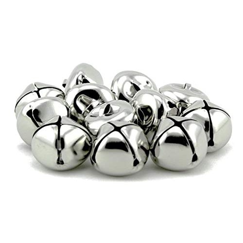 Pack of 100 pcs 1 Inch Christmas Jingle Bells for Holiday Decorati...