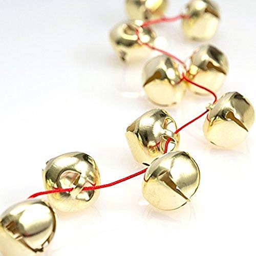 Pack of 200, 1/2 inch Christmas Jingle Bells, Craft Bells for Wre...