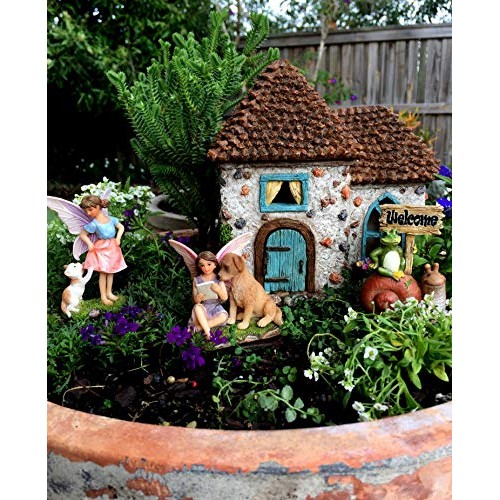 PRETMANNS Fairy Garden House Kit - Fairy House with Fairy Garden F...