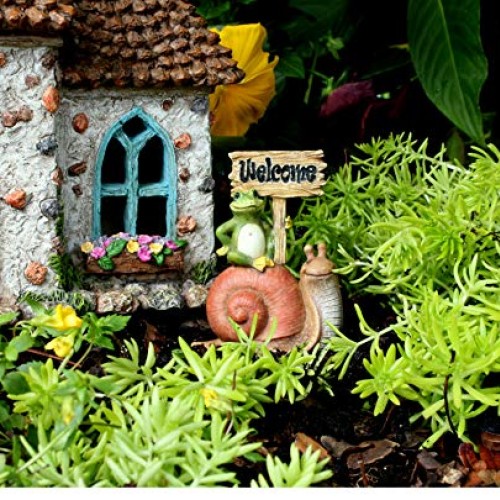 PRETMANNS Fairy Garden House Kit - Fairy House with Fairy Garden F...