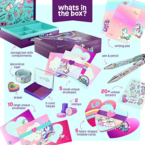Unicorn Stationery Set for Kids - Unicorn Gifts for Girls Ages 5, ...