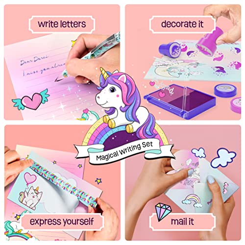 Unicorn Stationery Set for Kids - Unicorn Gifts for Girls Ages 5, ...