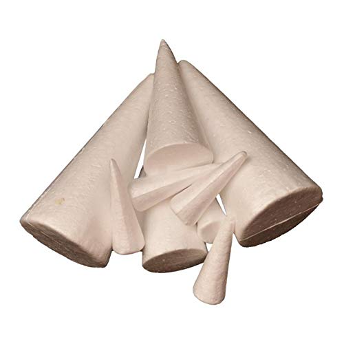 Prettyia Craft Foam Cone - 10-Pack Cone Shaped Foam for DIY Home C...