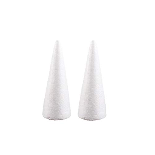PRETYZOOM 6pcs Christmas Tree Cone Shape Styrofoam Foam for DIY Cr...