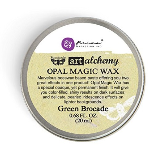 Prima Marketing Art Alchemy-Opal Magic Wax-Green Brocade