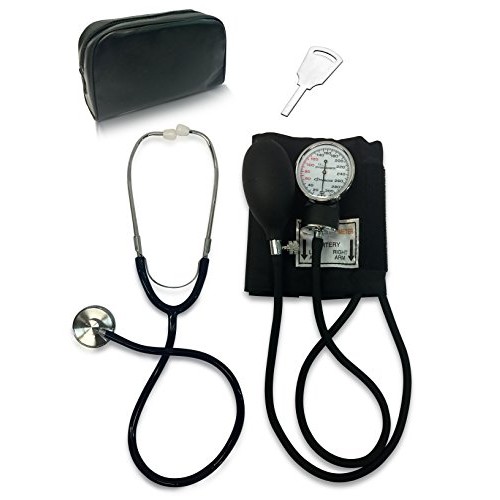 Primacare DS-9197-BK Classic Series Adult Blood Pressure Kit, Blac...