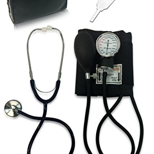 Primacare DS-9197-BK Classic Series Adult Blood Pressure Kit, Blac...