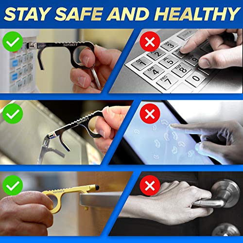 SafeKEY Door Opener Tool - No Touch Keychain Tool with a Built-in ...