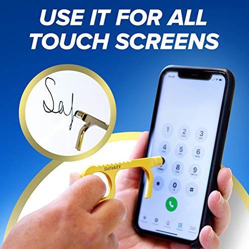 SafeKEY Door Opener Tool - No Touch Keychain Tool with a Built-in ...