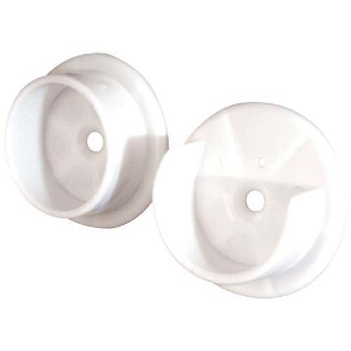 Prime-Line N 6568 Closet Pole Sockets, 1-3/8 in., Plastic, White