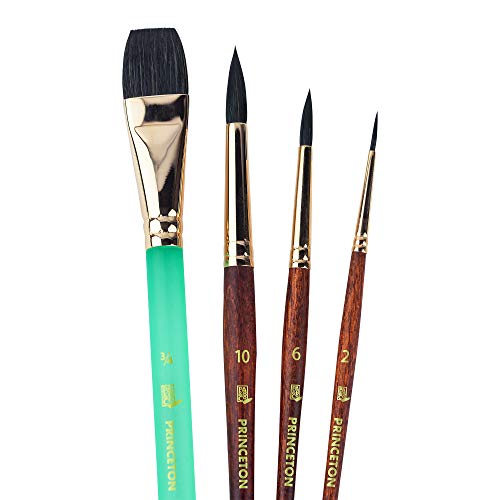 Princeton Neptune Professional Watercolor Brushes 4750 Series - 4p...
