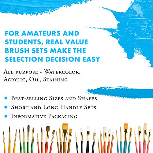 Princeton Real Value, Series 9100, Paint Brush Sets for Acrylic, O...