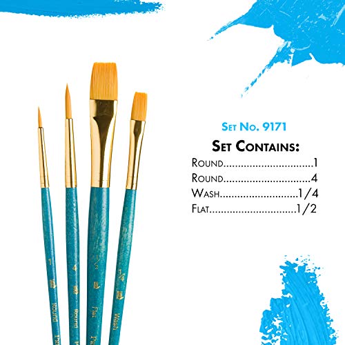 Princeton Real Value, Series 9100, Paint Brush Sets for Acrylic, O...