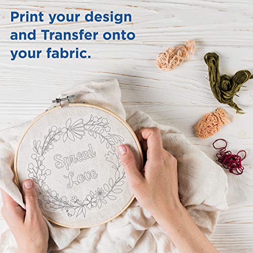 Printworks Vanishing Embroidery Transfers, for White/Light-Colored...