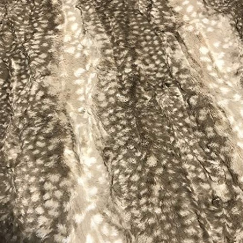 Fawn Cappuccino - Cuddle Minky Faux Deer Fur Fabric