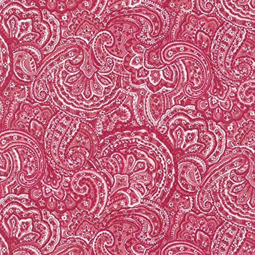 Woodside Blossom Rose Paisley - Robert Kaufman Cotton Fabric