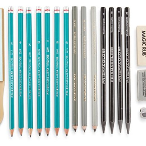 Prismacolor 24261 Premier Graphite Drawing Pencils with Erasers & ...