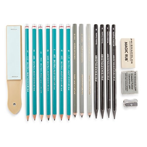 Prismacolor 24261 Premier Graphite Drawing Pencils with Erasers & ...