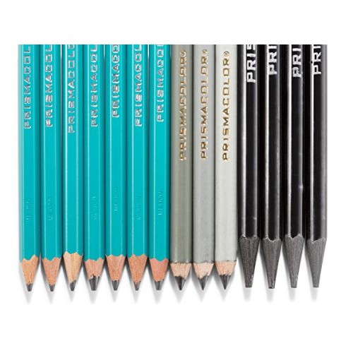 Prismacolor 24261 Premier Graphite Drawing Pencils with Erasers & ...