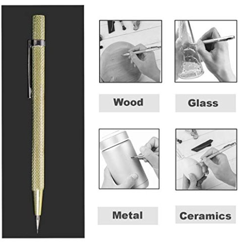 Metal Scribe Tool,Set of 2Pcs,Tungsten Carbide Tip Scriber,Engrave...