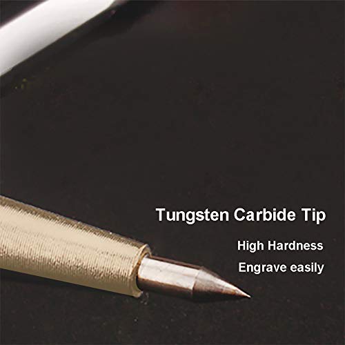 Metal Scribe Tool,Set of 2Pcs,Tungsten Carbide Tip Scriber,Engrave...