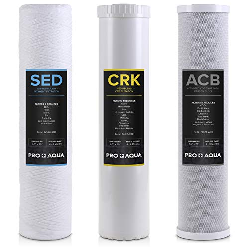 PRO+AQUA Whole House Heavy Metals Well Water Filter Replacement Se...