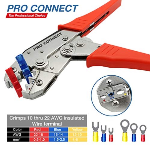 Electroplated Steel Wire Crimper Tool 4 Heat Shrink Wire Connector...