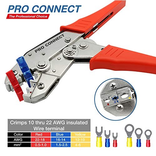 Electroplated Steel Wire Crimper Tool 4 Heat Shrink Wire Connector...