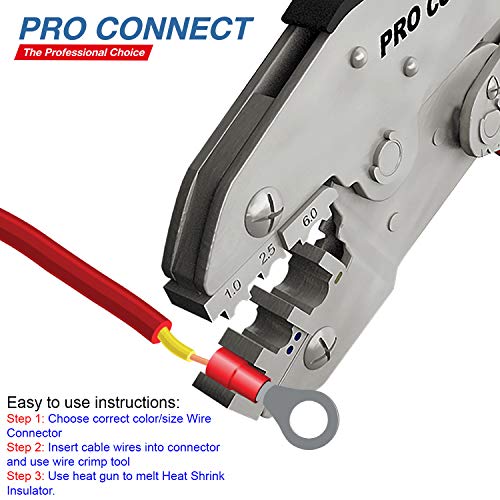 Electroplated Steel Wire Crimper Tool 4 Heat Shrink Wire Connector...