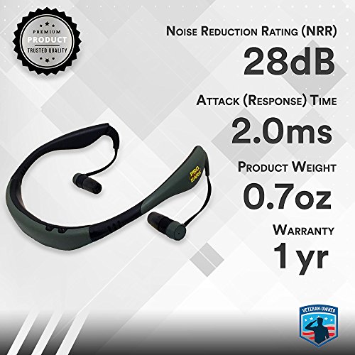 Pro Ears Stealth 28 - PEEBGRN - Electronic Hearing Protection & Am...