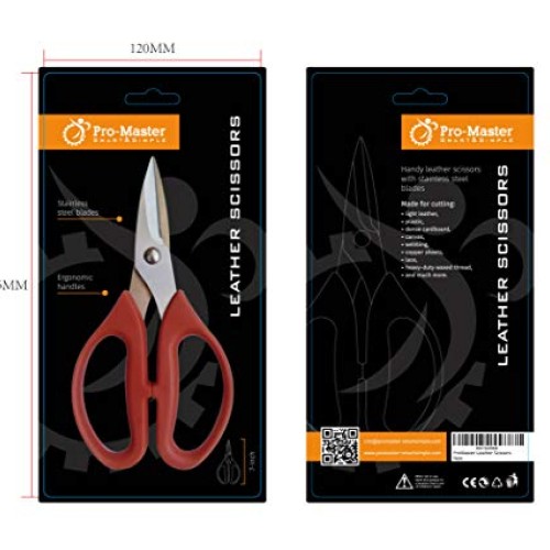 Leather Scissors. Small, Sharp Stainless Steel Durable Blades - Ef...