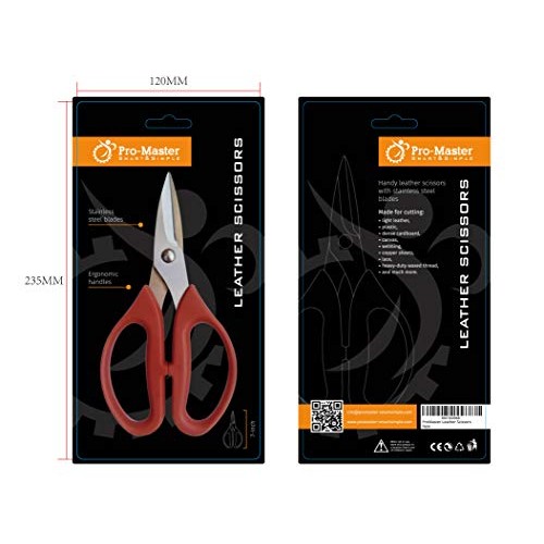 Leather Scissors. Small, Sharp Stainless Steel Durable Blades - Ef...