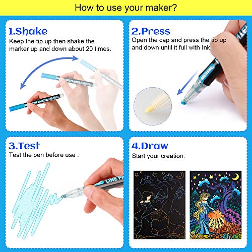 Paint Marker Pens, 12 Vibrant Colors 2021 premium Waterproof Paint...
